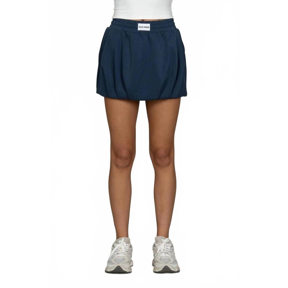 NEW GOLD HINGE bubble skirt in navy